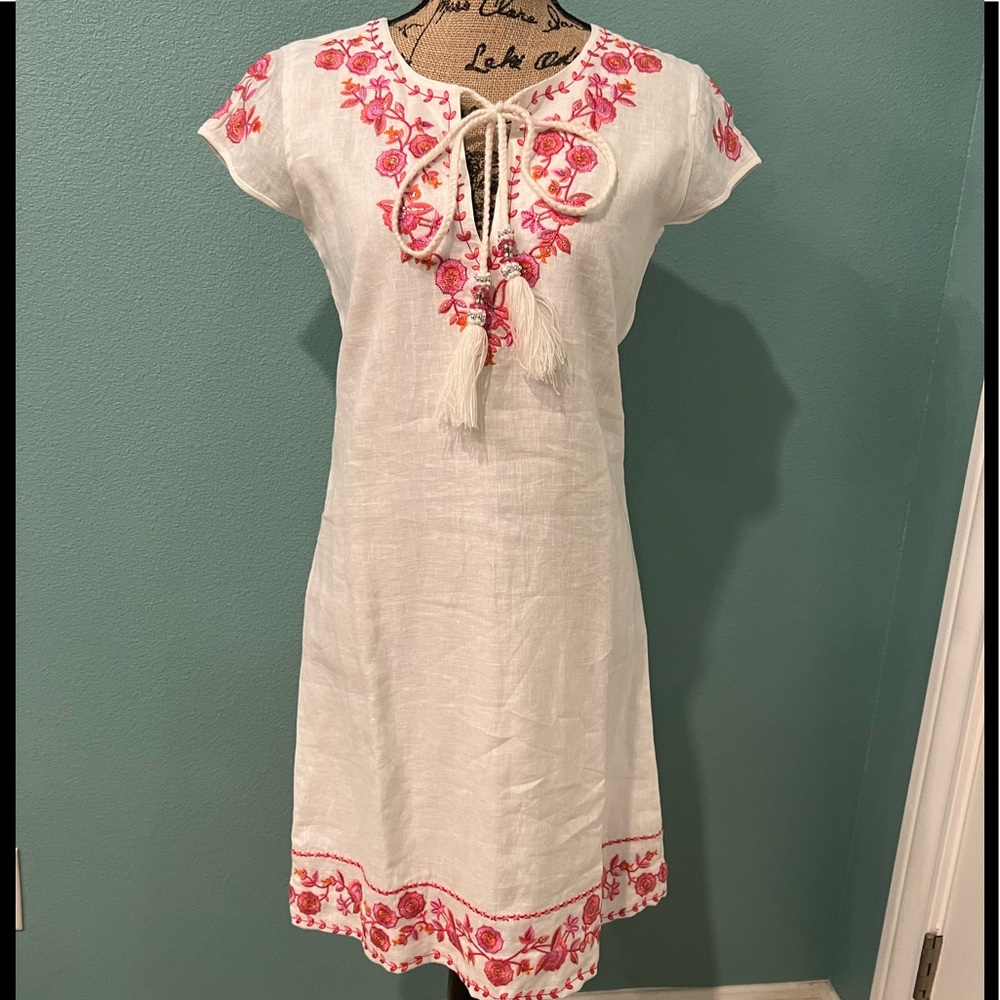 Bella Tu. 100% linen dress.
